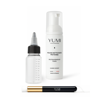 Protein Remover Foam and Brush Set +  Rinse Bottle