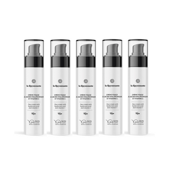 Face Cream with Hyaluronic Acid and Vitamin C - Retail Set of 5