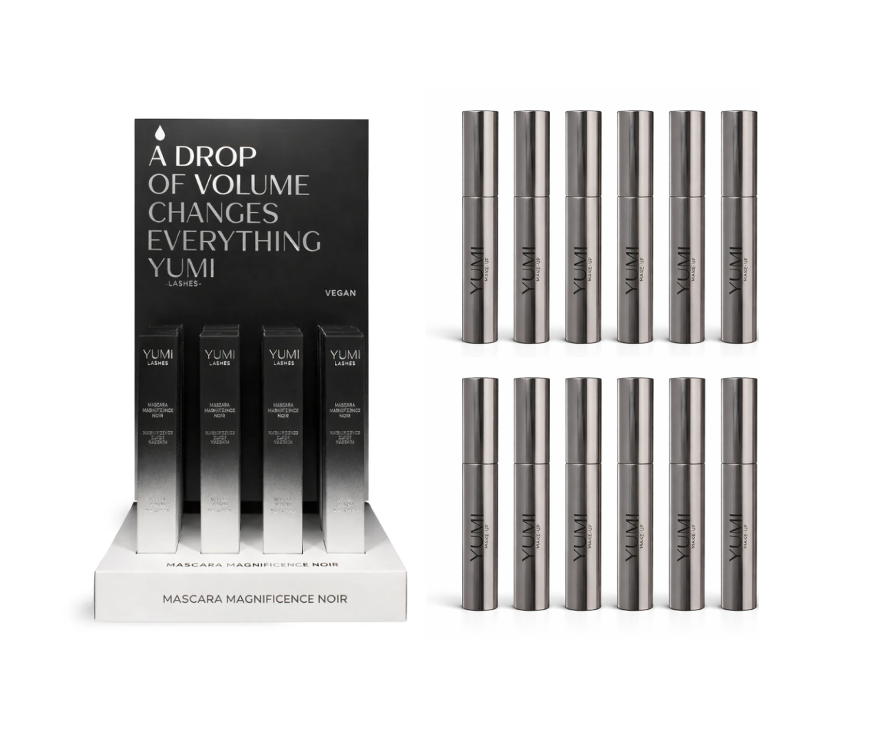 Magnificence Black Mascara Retail Display - Including (12) Mascaras ...